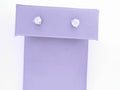 Diamond Stud Earrings .77ct 14K White Gold