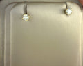 Diamond Stud Earrings Round .48ct 14K Yellow Gold