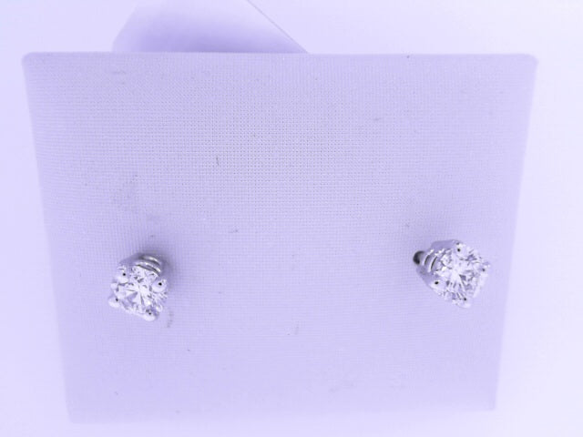 Diamond Stud Earrings .80ct 14Kt White Gold