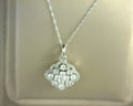 Diamond Pendant .88ctw 14K White Gold