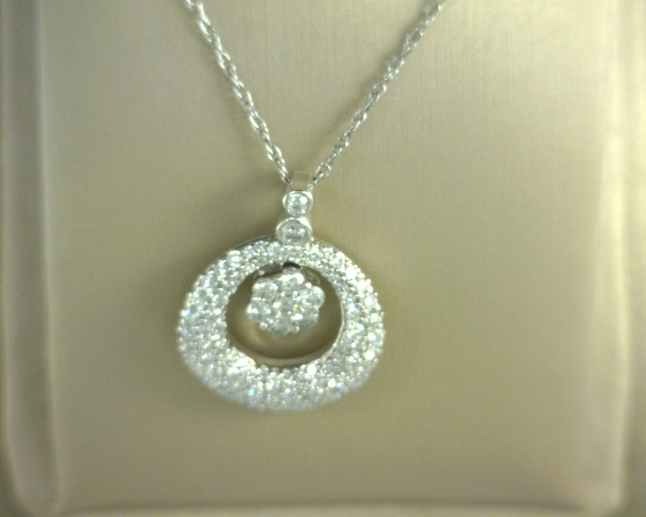 Diamond Pendant 14K White Gold