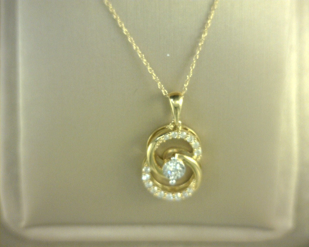 Diamond Pendant 10K Yellow Gold