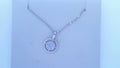 Diamond Circle Pendant .10cttw Round 14K White Gold
