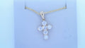 Diamond Cross Pendant .73cttw Round 14K Yellow Gold