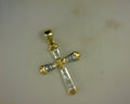 18kt Diamond cross Pendant .25ct