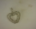 14kt Diamond Heart Pendant .15cttw