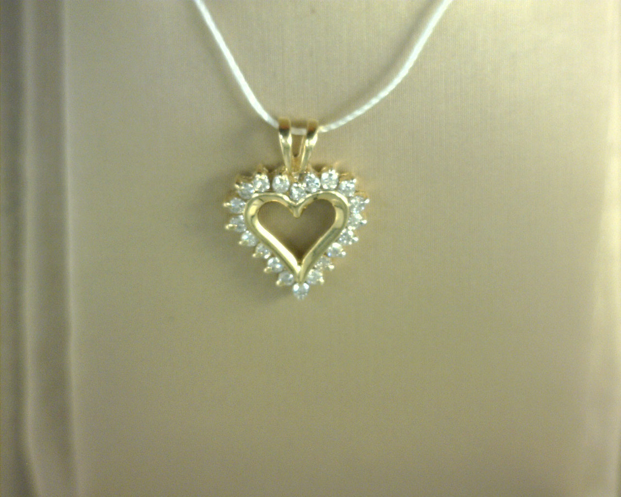 Diamond Heart Pendant .2ctw 14K Yellow Gold