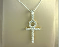 Diamond Cross Pendant .73ctw 10K Yellow Gold