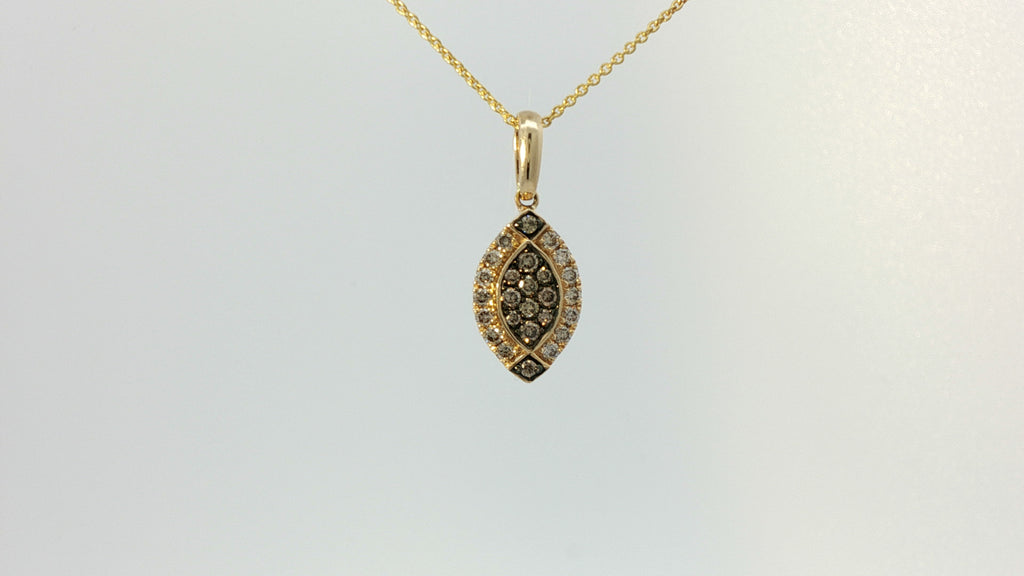 Le Vian® Pendant featuring 1/6 cts. Chocolate Diamonds®, 1/5 cts. Nude Diamonds™ set in 14K Honey Gold™