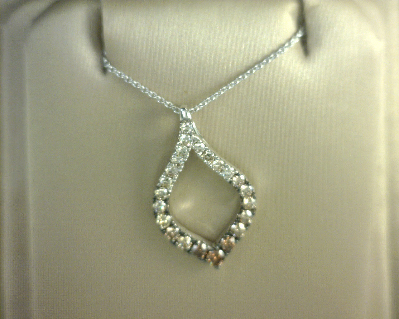 Le Vian Ombre Pendant featuring 5/8 cts. Chocolate Ombré Diamonds® set in 14K Vanilla Gold®