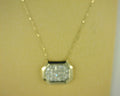 Heera Moti Diamond Pendant .659ct 14K Yellow Gold