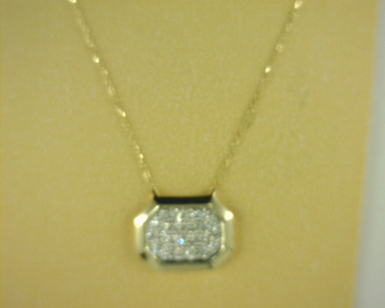 Heera Moti Diamond Pendant .659ct 14K Yellow Gold