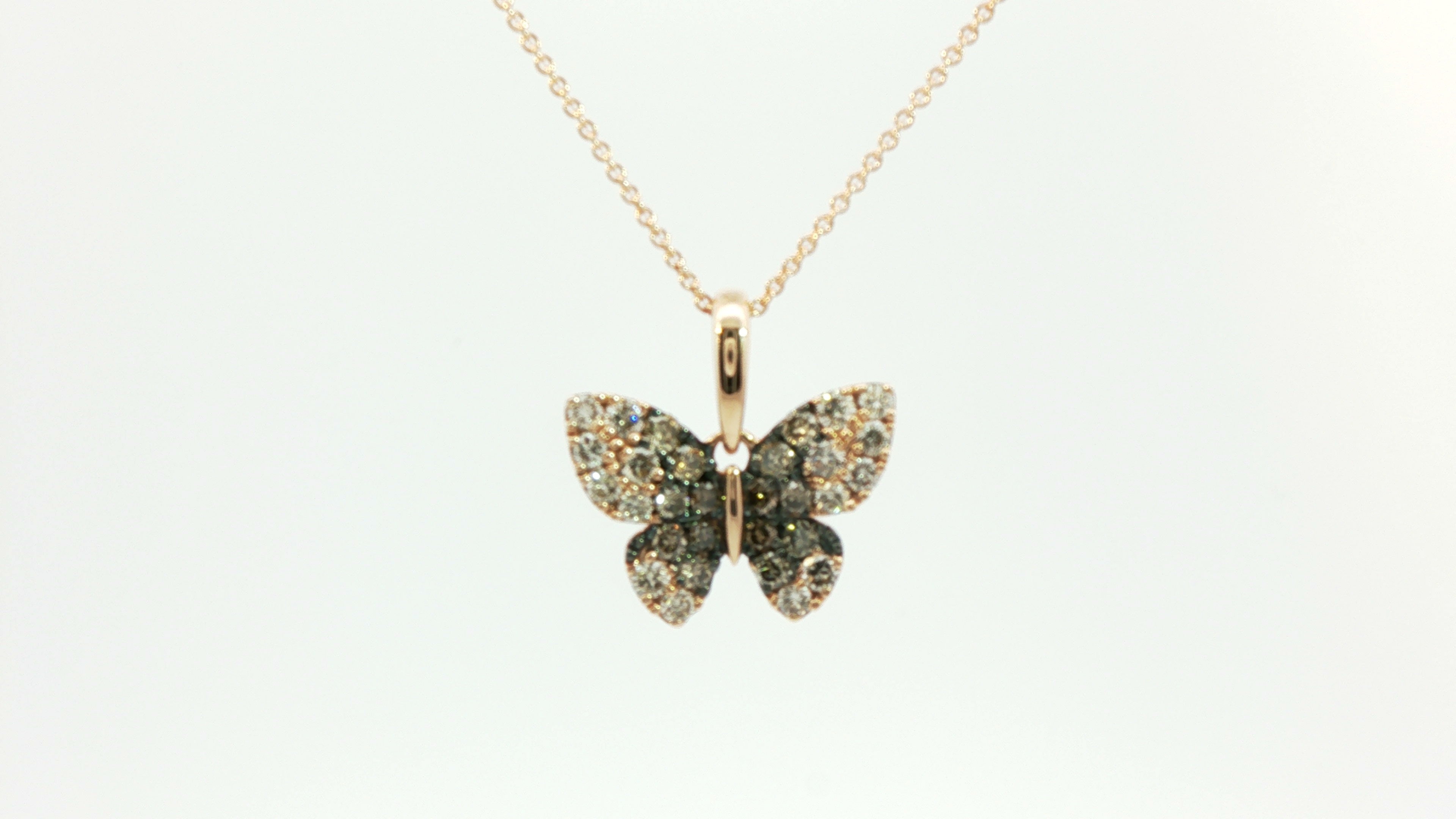 Le Vian Ombre Pendant featuring 5/8 cts. Chocolate Ombré Diamonds® set in 14K Strawberry Gold®
