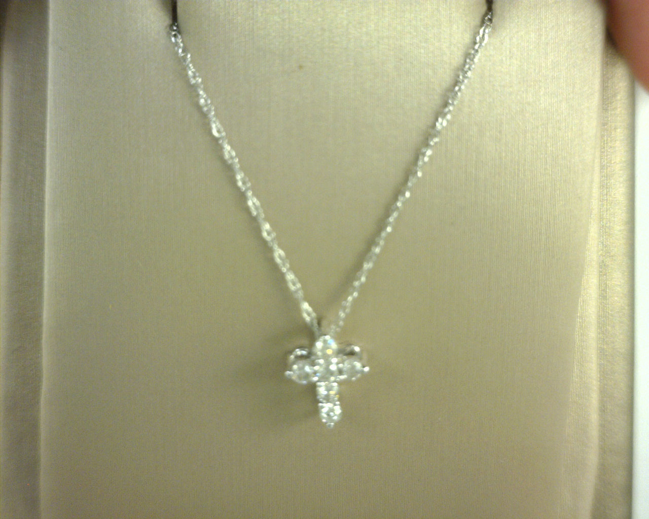 Diamond Cross Pendant .20ct 10K Gold