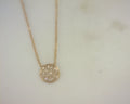 Diamond Pave Necklace .15cttw 14K Rose Gold