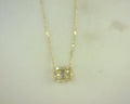Diamond Baguette Pendant 14K Yellow Gold