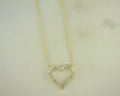 Diamond Heart Pendant .21cttw Round 14K Yellow Gold