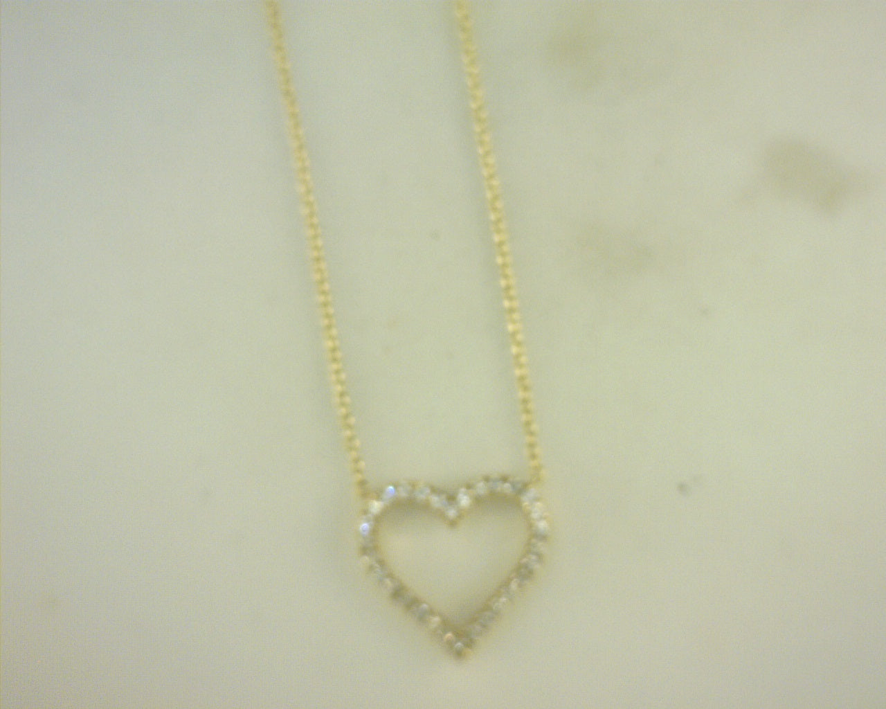 Diamond Heart Pendant .21cttw Round 14K Yellow Gold