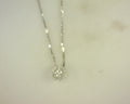 Diamond Cluster Pendant .43cttw 14K White Gold
