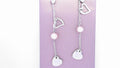 Simulated Pearl Earrings Sterling Silver