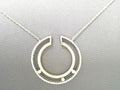 Diamond Open Circle Pendant .28ct 14K Yellow Gold