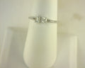 Diamond Fashion Ring .48cttw 14K White <br>Bag .224ct Round .117ct  Oval .14ct