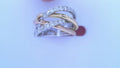 Diamond Fashion Ring 1.28cttw Round 14K Rose, Yellow and White Gold