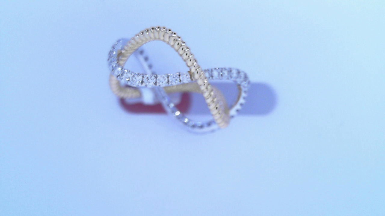 Diamond Fashion Ring .73cttw Round 14K Yellow and White Gold