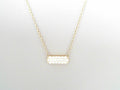Gabriel NY 14K Yellow Gold .19ctw Rectangular Diamond Pendant Necklace S19969632