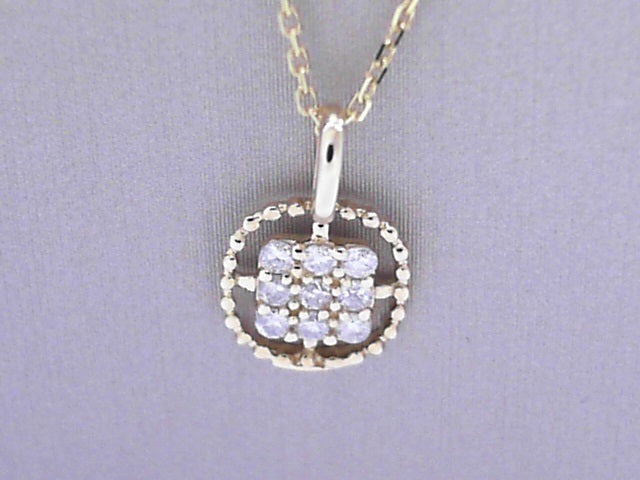 Diamond Pendant .10cttw 14K Yellow Gold
