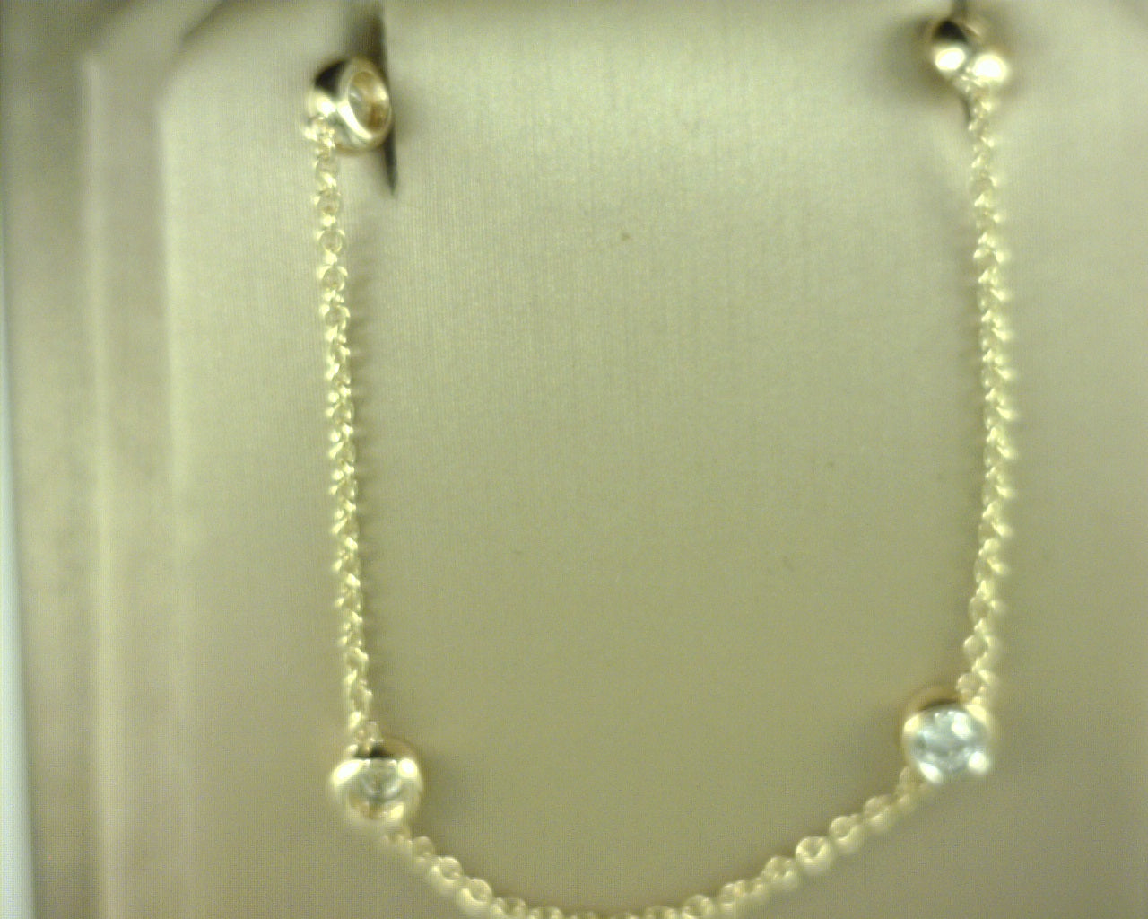 Heera Moti Diamond Bezel Necklace 14K Yellow Gold 1.0ct
