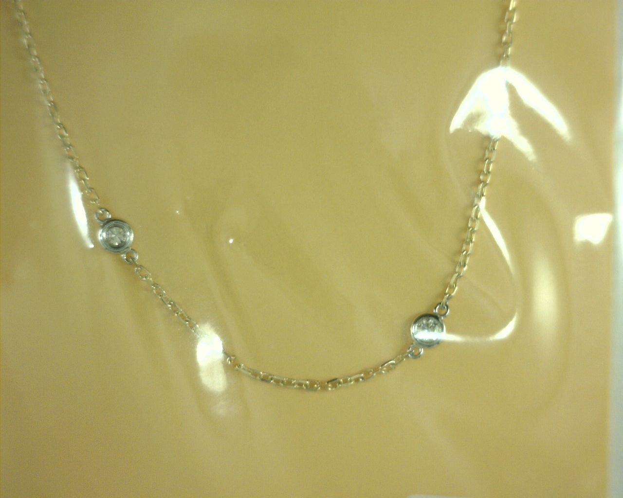 Heera Moti Diamond Necklace .55ct 14K Yellow Gold