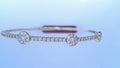 Diamond Tennis Bangle 1.44cttw Round 14K Yellow Gold SI2 G/H