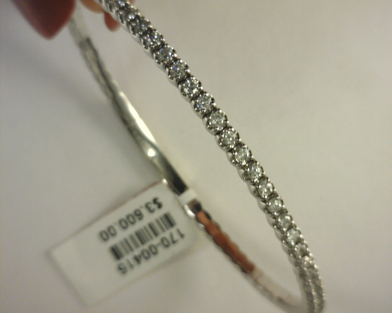 Diamond Bangle Bracelet 2.0ctw Si2 G/H 14K White Gold
