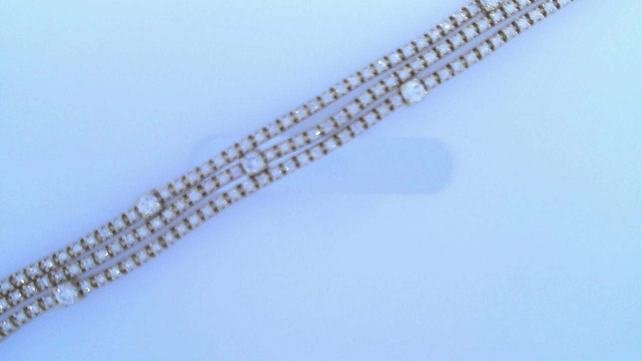 Diamond Bracelet 2.40cttw Round 14K Yellow Gold