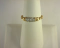 VAHAN's Trademark Moiré Beaded® pattern Diamond Ring .08ctw 14K Yellow Gold