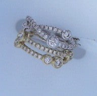 14k yw 1.25 ctw  Bezel Set Diamond Ring