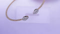 Gabriel NY 14K White and Yellow Gold Diamond Pear Shape Bujukan Bangle .32ctw #S1761315