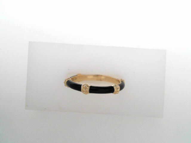 Gabriel NY Enamel - 14K YG Bujukan with Black Enamel S1777429