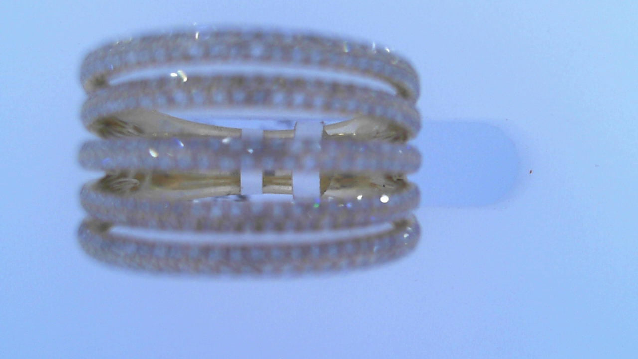 Diamond Fashion Ring .76cttw Round 14K Yellow Gold