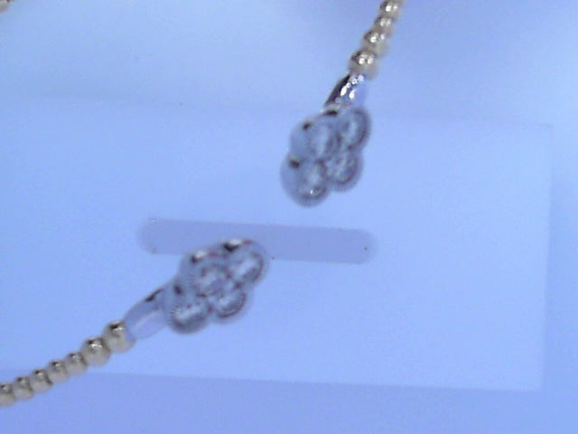 Diamond Bracelet .60cttw Round 14K White and Yellow Gold
