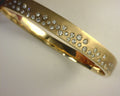 Diamond Bangle Bracelet 1.15cts Diamonds 14K Yellow Gold
