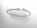 Gabriel NY 14K White Gold Bujukan Diamond Teardrops Bangle .30ctw S1771222