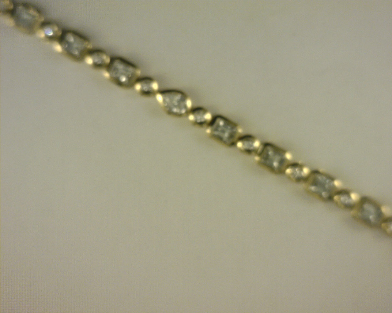Heera Moti Diamond Tennis Bracelet 14K Yellow Gold