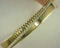 Heera Moti Diamond Bangle Bracelet 14K Yellow Gold .92ctw