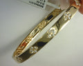 Diamond Bangle Bracelet .62ct 14k Yellow Gold