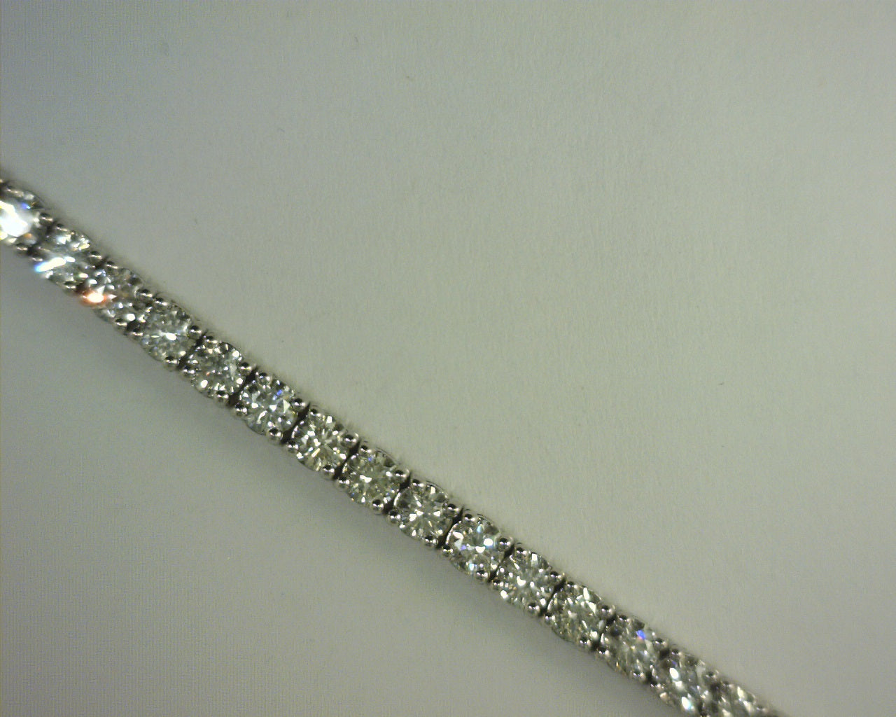 Diamond Tennis Bracelet 9.85ct 14kt White Gold