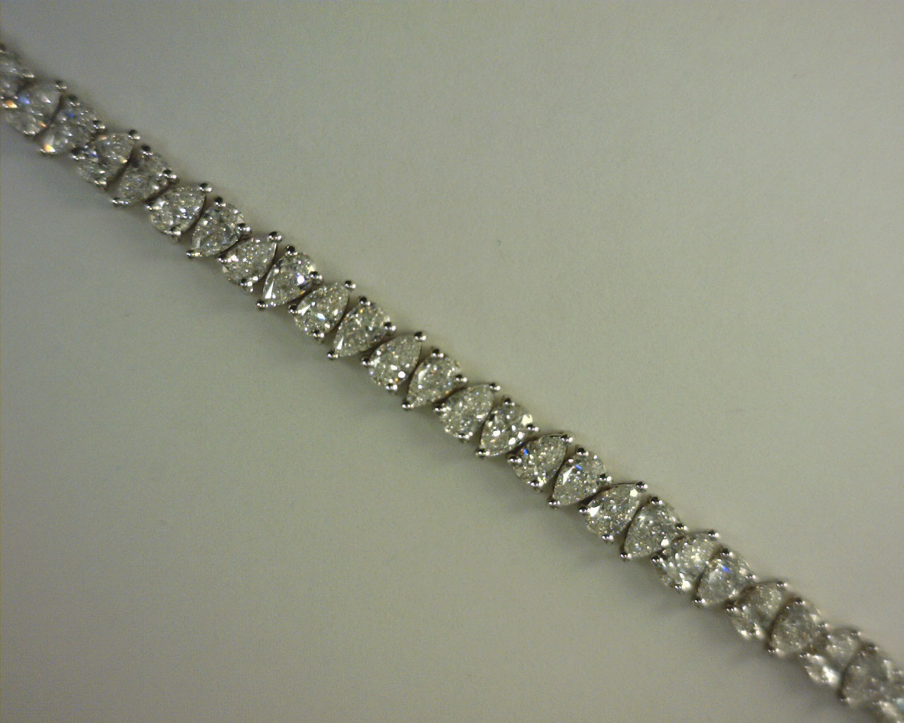 Diamond Tennis Bracelet 8.52ct 14K White Gold
