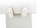 Diamond Huggie Earrings .18ct 14K Yellow Gold