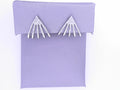 14 KARAT WHITE GOLD DIAMOND CUFF EARRINGS
